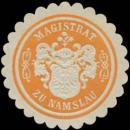 Siegelmarke Magistrat zu Namslau W0368032